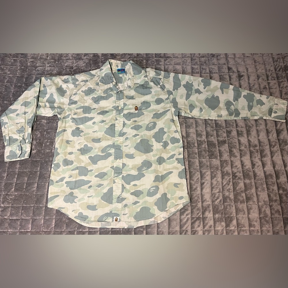 RARE BAPE CAMO GORILLA PRINT SHIRT